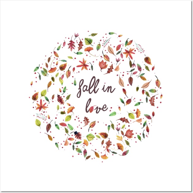 Fall in Love Wall Art by ninoladesign